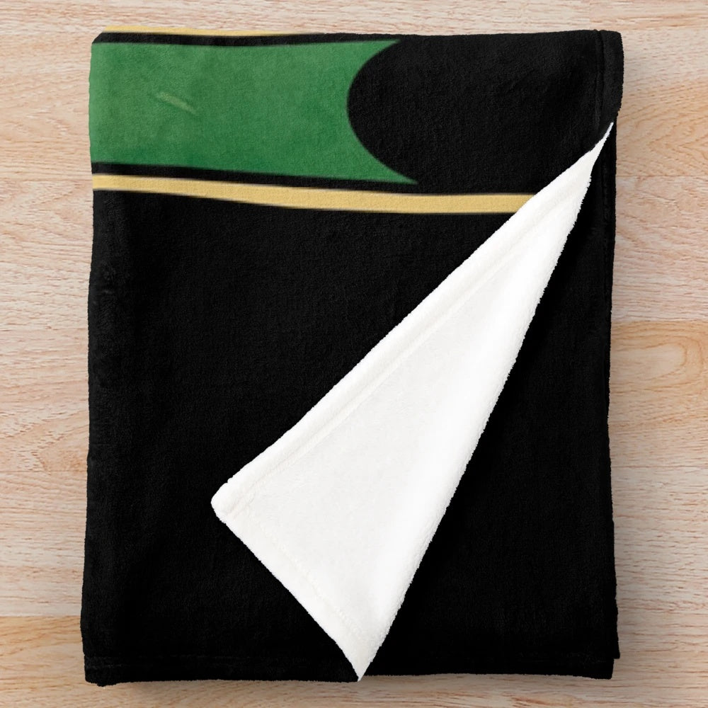 Green dragon plush blanket