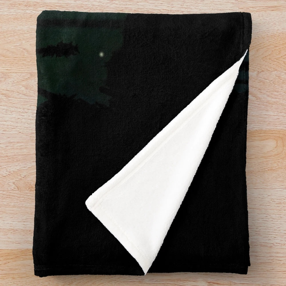 Greenpath Plush Blanket featuring Hollow Knight inspired design