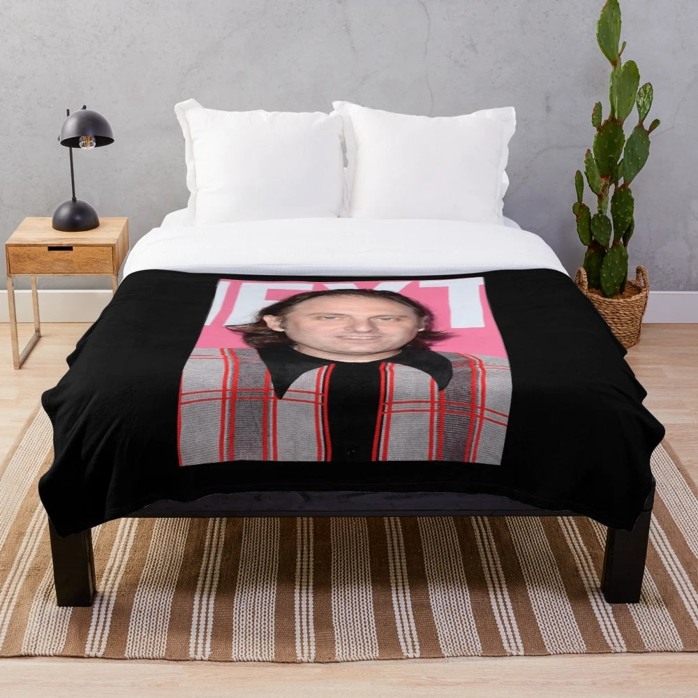 Gregg Turkington-inspired plush blanket for on cinema fans
