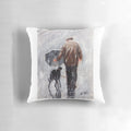 A well-designed greyhound or whippet-shaped pillow for pets to enjoy on rainy winter days