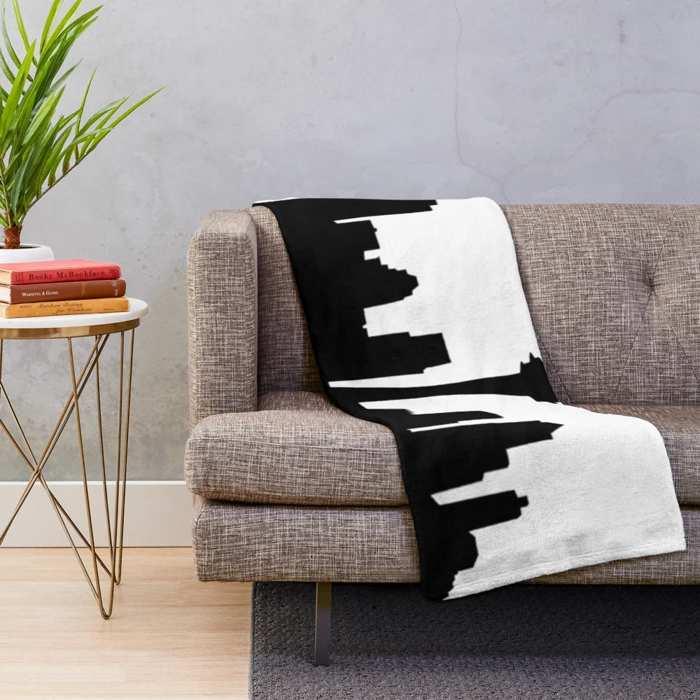 Grey's Anatomy inspired plush blanket featuring the Seattle skyline