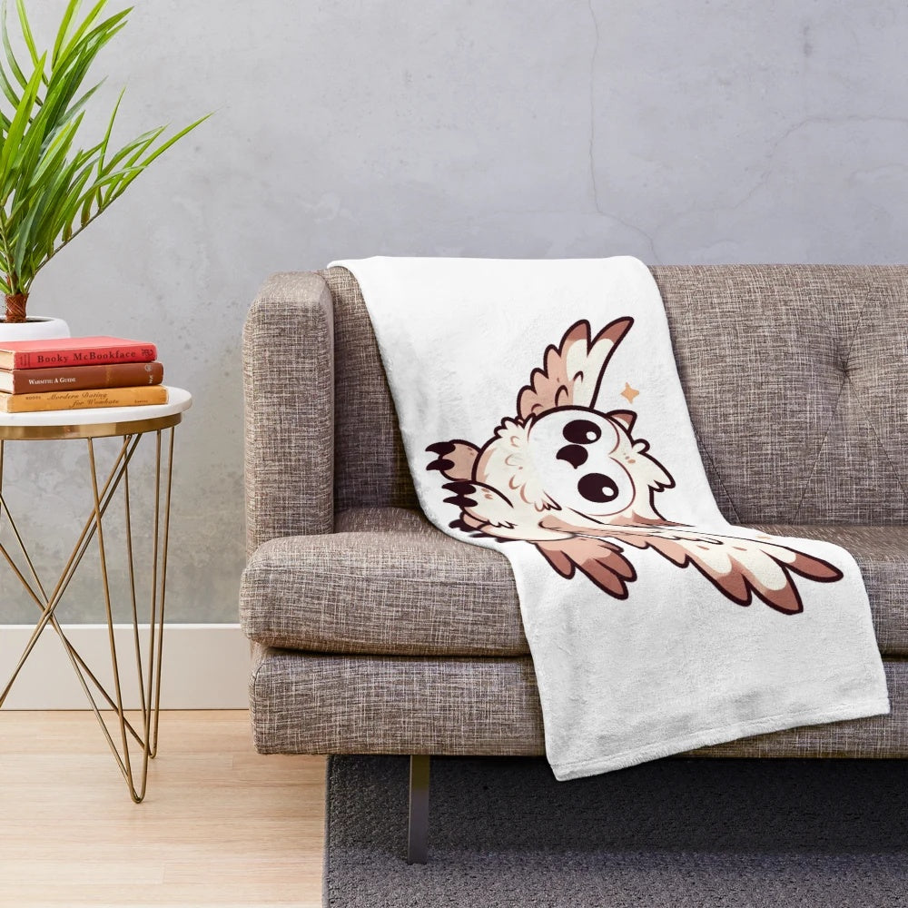 Griffon Plush Blanket Featuring a Cute Mythical Creature