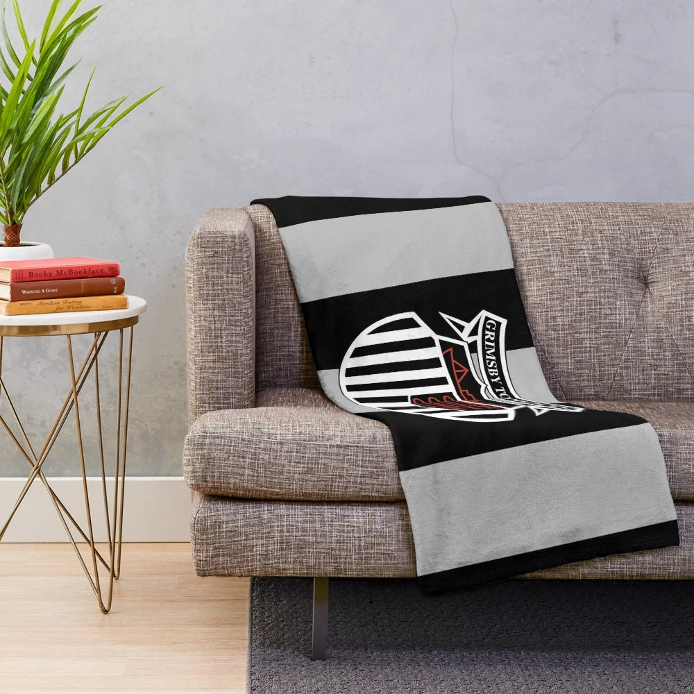 Grimsby Town FC Inspired Plush Blanket