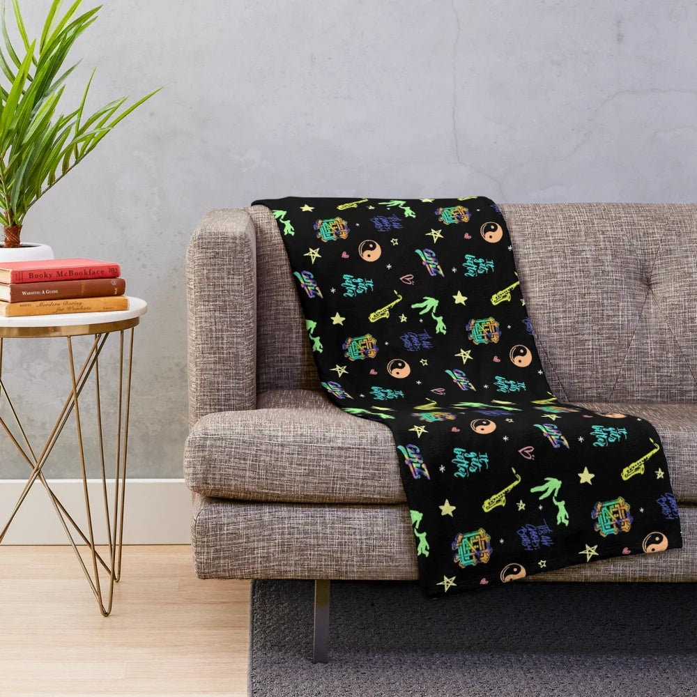 Griz pattern plush blanket