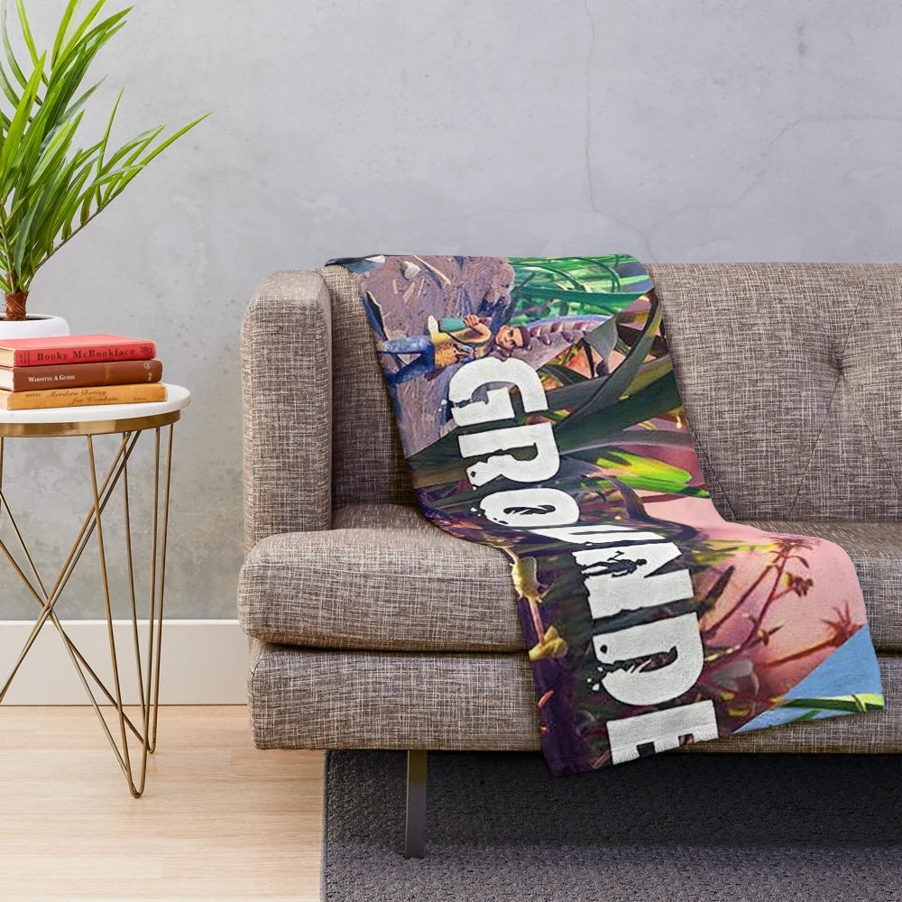 Grounded-inspired plush blanket with a soft, comfortable design