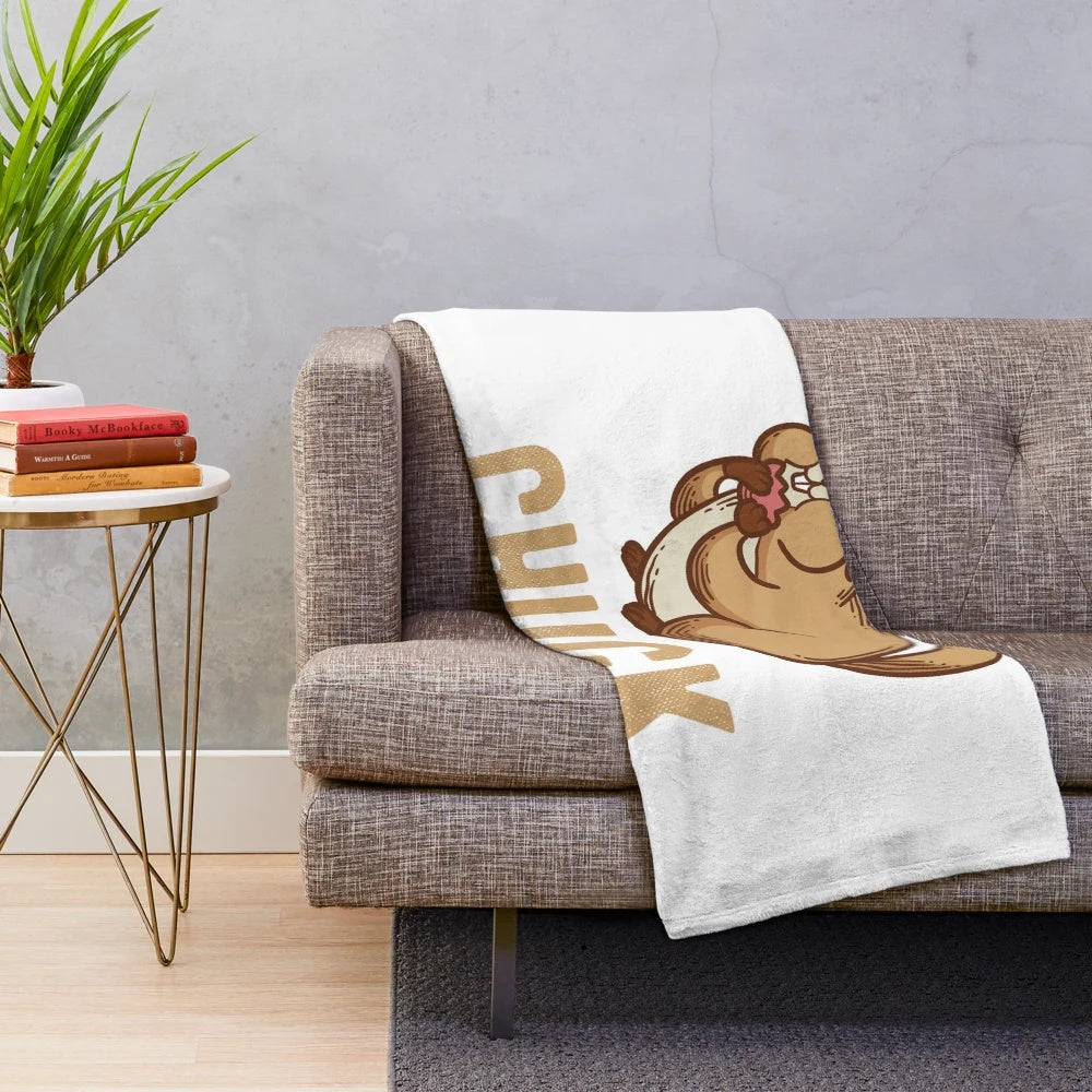 Soft and Cuddly Groundhog Plush Blanket