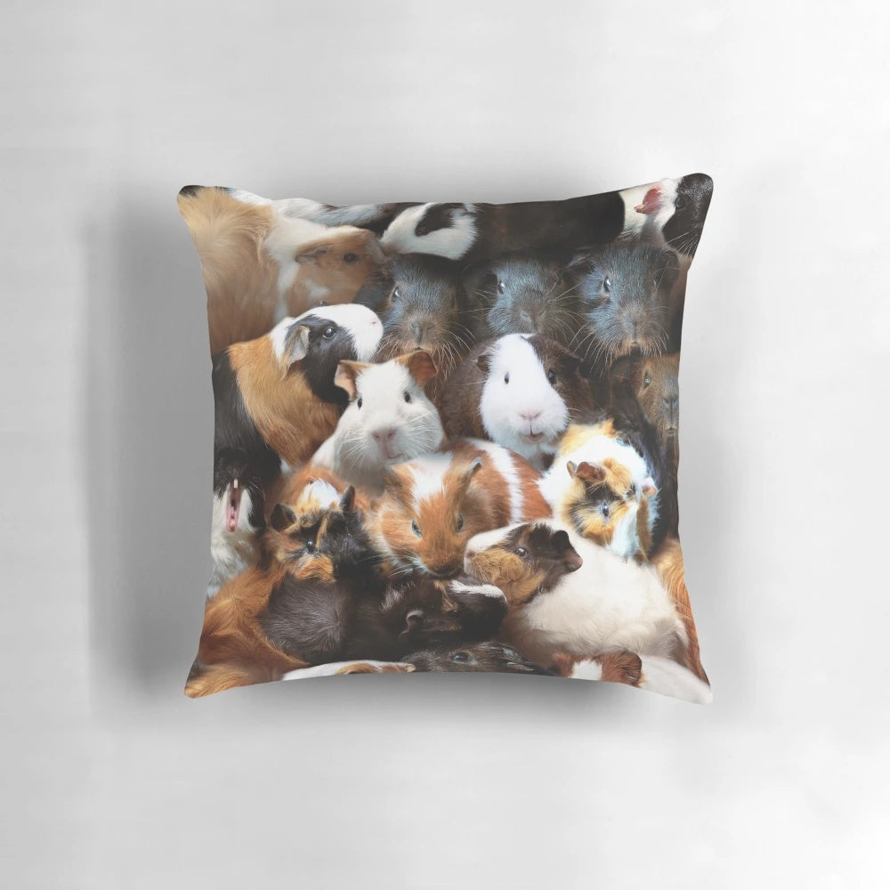 A plush, soft guinea pig-shaped pillow for comfortable and stylish home decor.