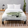 Soft and Plush Guitar Themed Blanket
