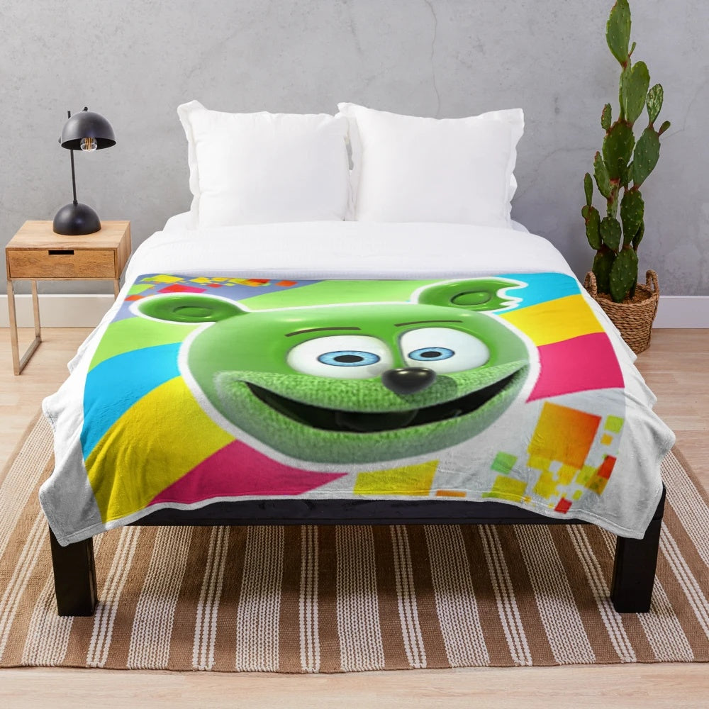 Gummibar the Gummy Bear Plush Blanket
