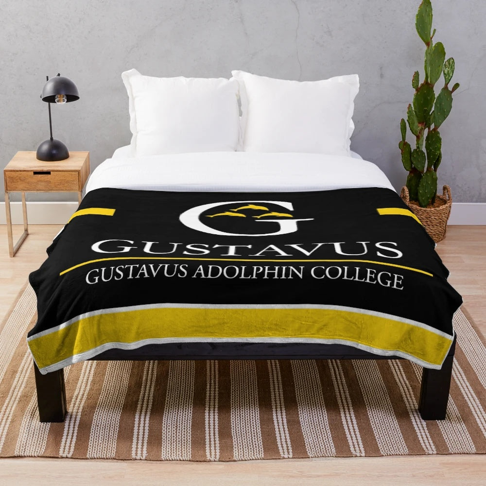 Gustavus Adolphus College plush blanket