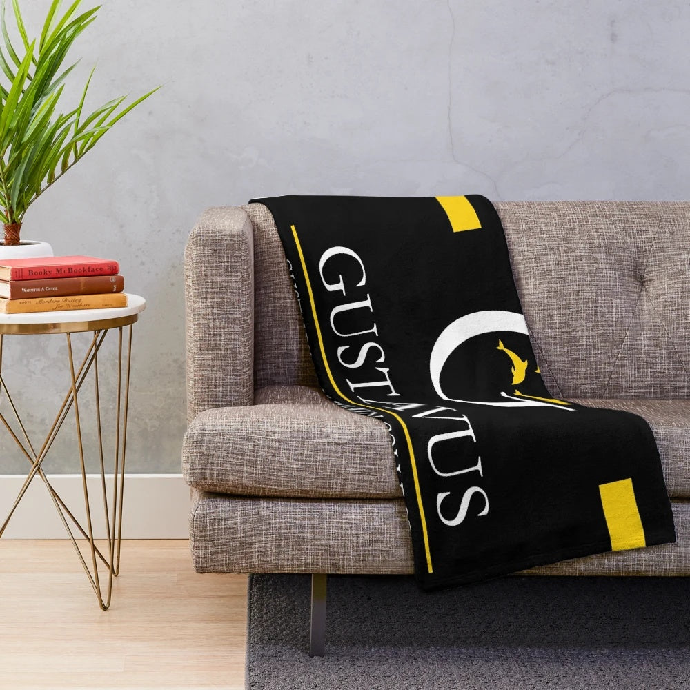 Gustavus Adolphus College plush blanket