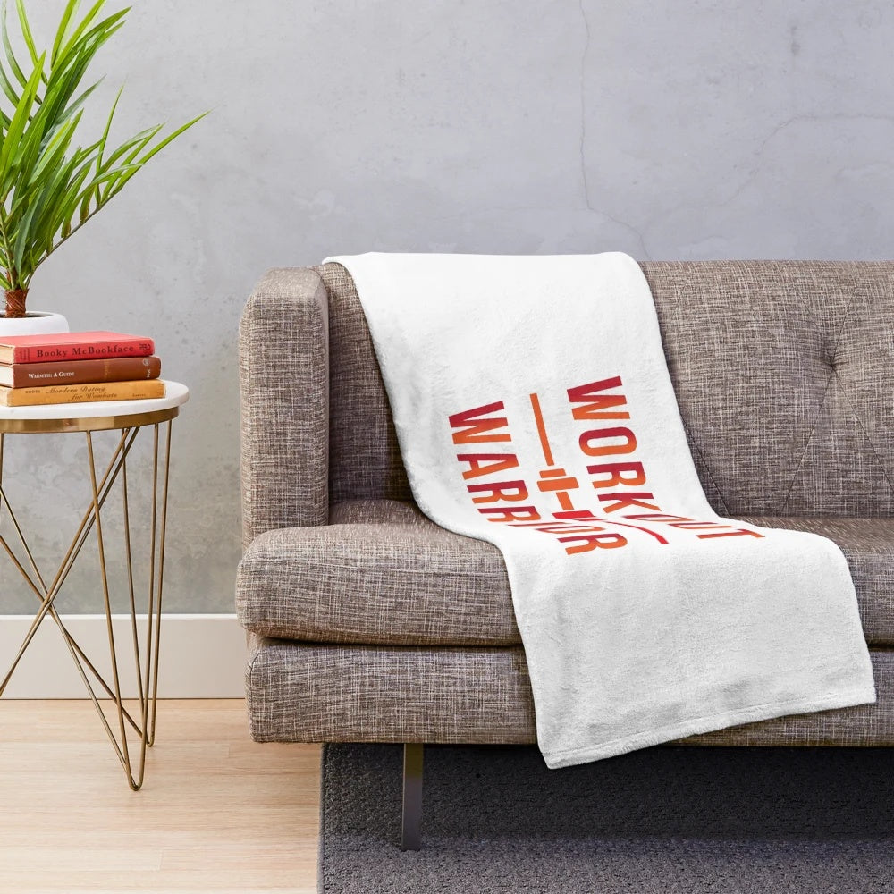 Soft and warm plush blanket perfect for the gym