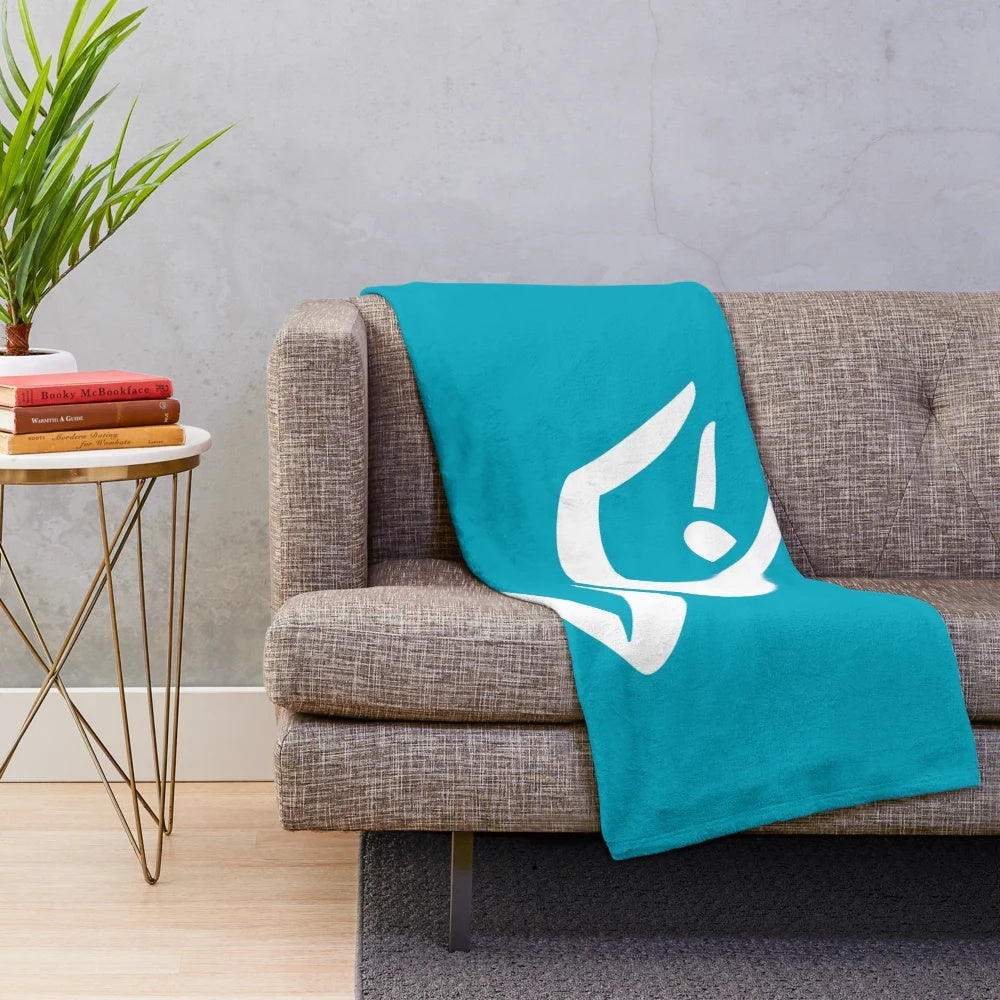 Gymnastics-themed plush blanket with artistic gymnastics design