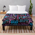 Soft and comfortable gymnastics-themed plush blanket