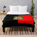 Haitian flag plush blanket