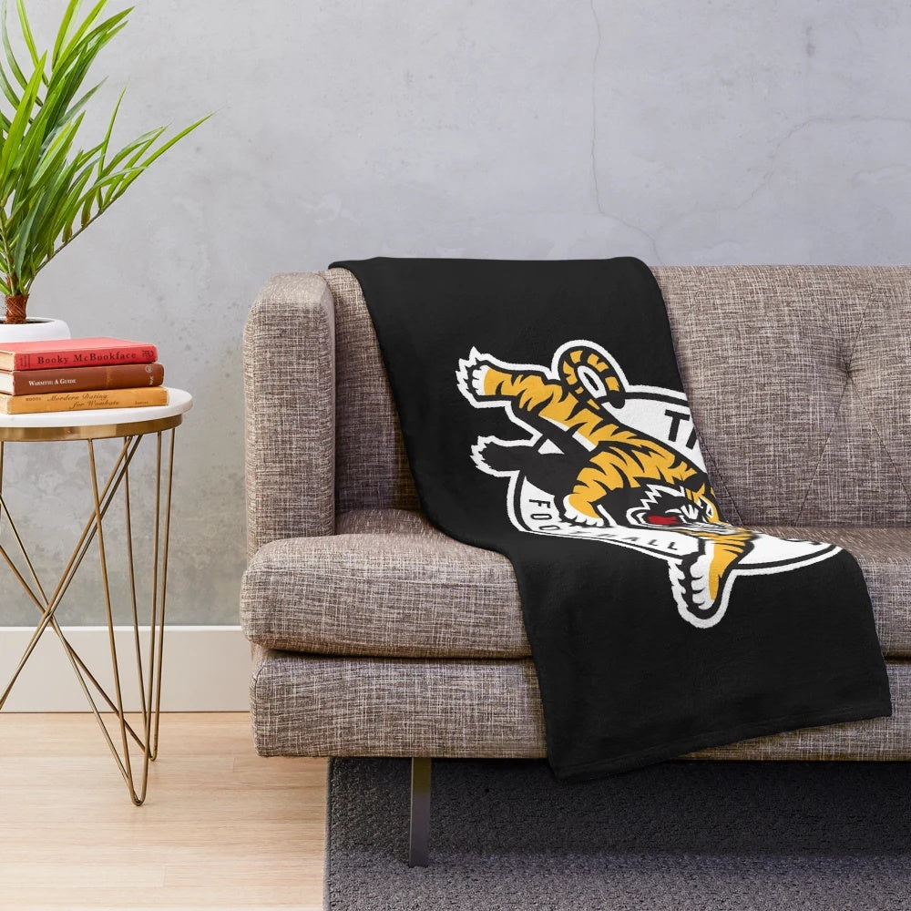 Hamilton Tiger Cats Inspired Plush Blanket for Pets