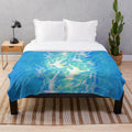 Hammerhead shark plush blanket