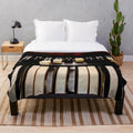 Hammond B3 organ plush blanket with detailed keyboard and drawbars