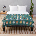Soft and cuddly plush blanket featuring a Syrian hamster design