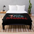 Handball player plush blanket