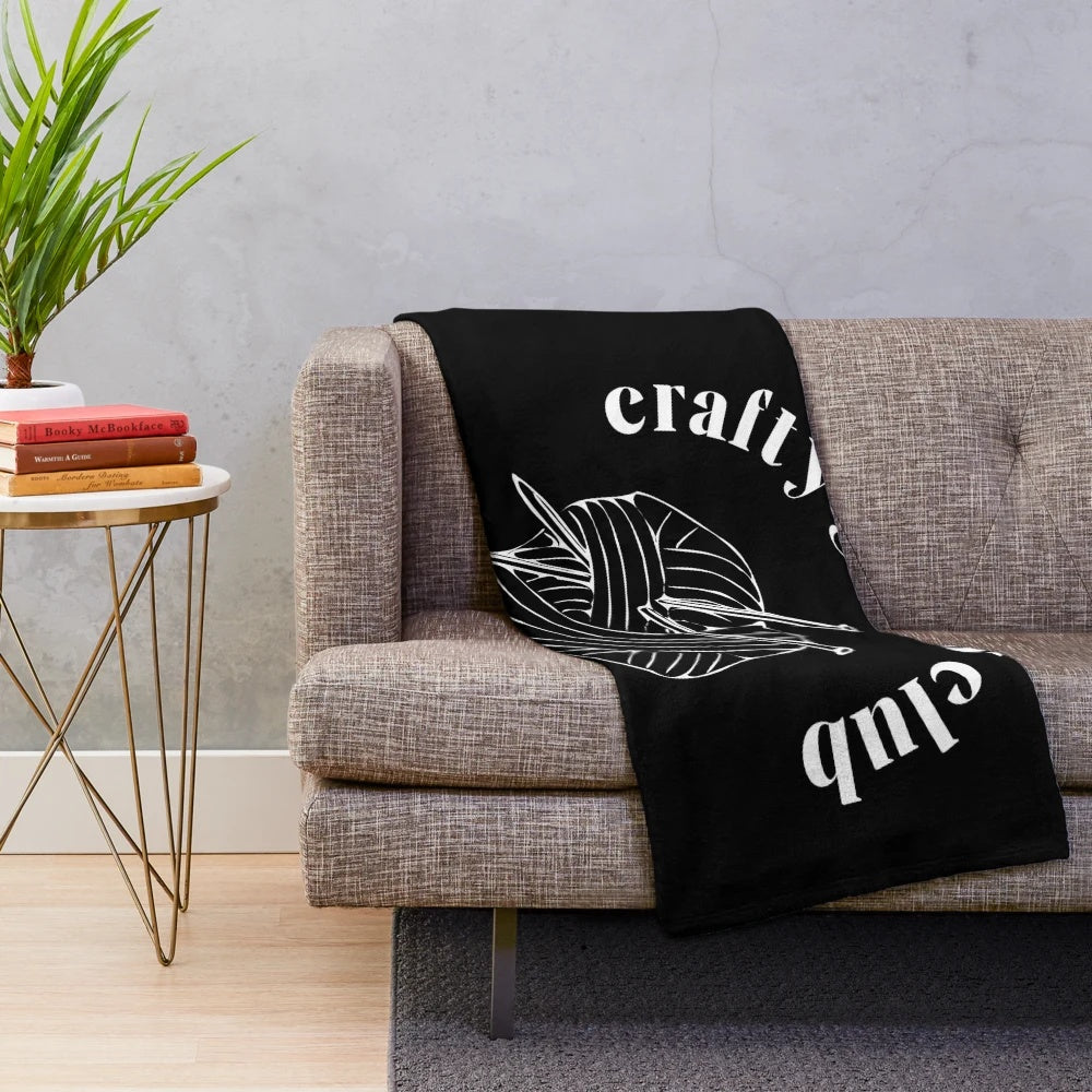 Soft and plush handmade blanket for crafting enthusiasts