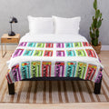Soft and plush blanket with hard seltzer-inspired design, perfect for college parties and gatherings