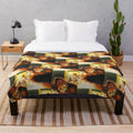 Harry and the Hendersons inspired plush blanket featuring bigfoot/sasquatch
