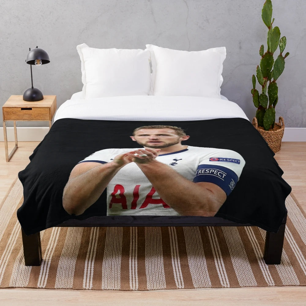 Harry Kane soccer player plush blanket