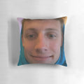 Soft, plush pillow featuring a portrait of Harry Wroetoshaw, a popular YouTube star and gaming influencer.