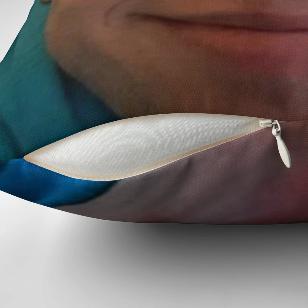 Soft, plush pillow featuring a portrait of Harry Wroetoshaw, a popular YouTube star and gaming influencer.