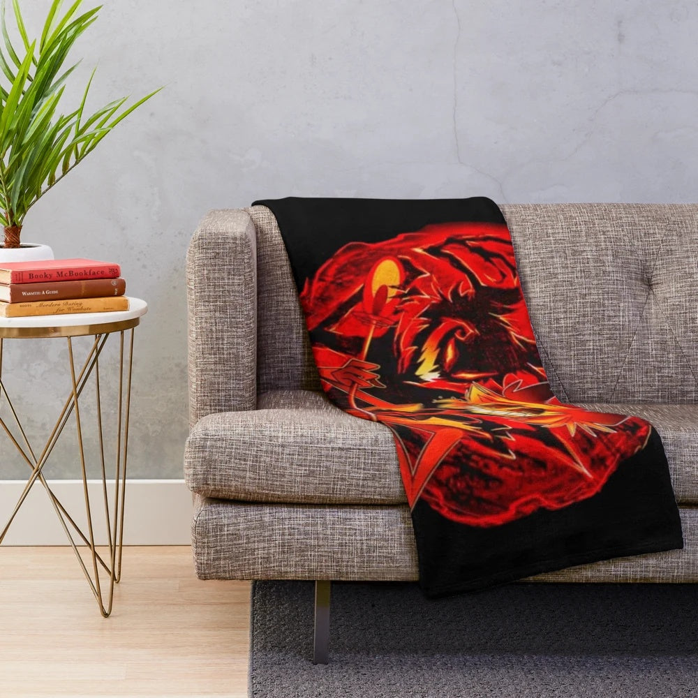 Hazbin Hotel Alastor Inspired Plush Blanket