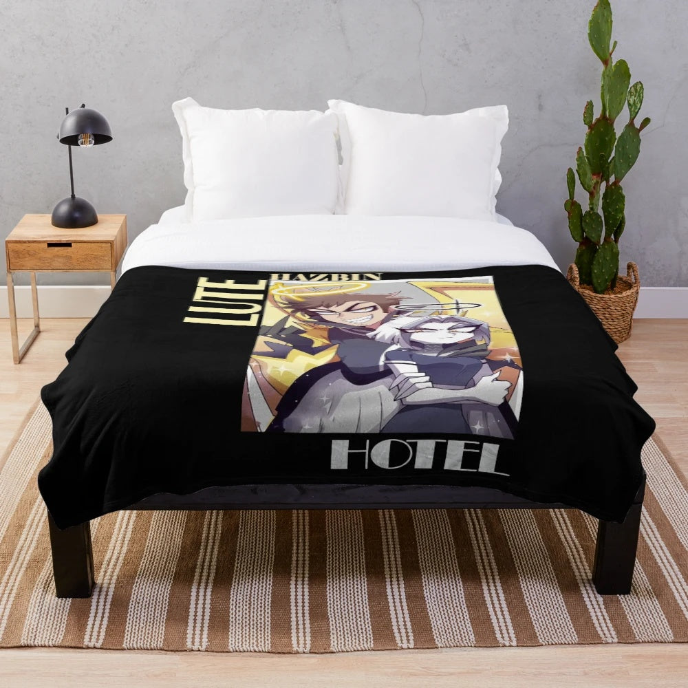 Hazbin Hotel Lute inspired plush blanket