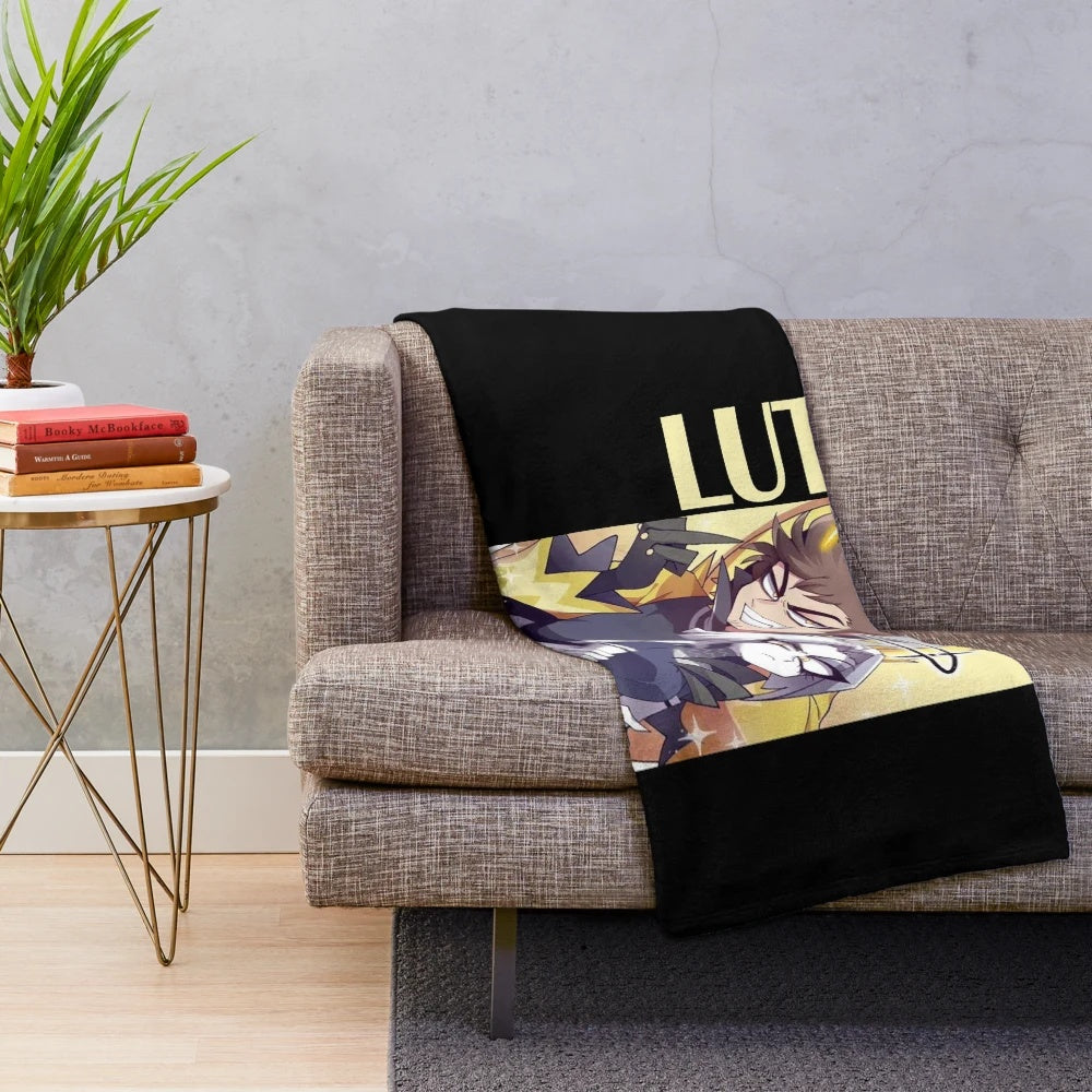 Hazbin Hotel Lute inspired plush blanket