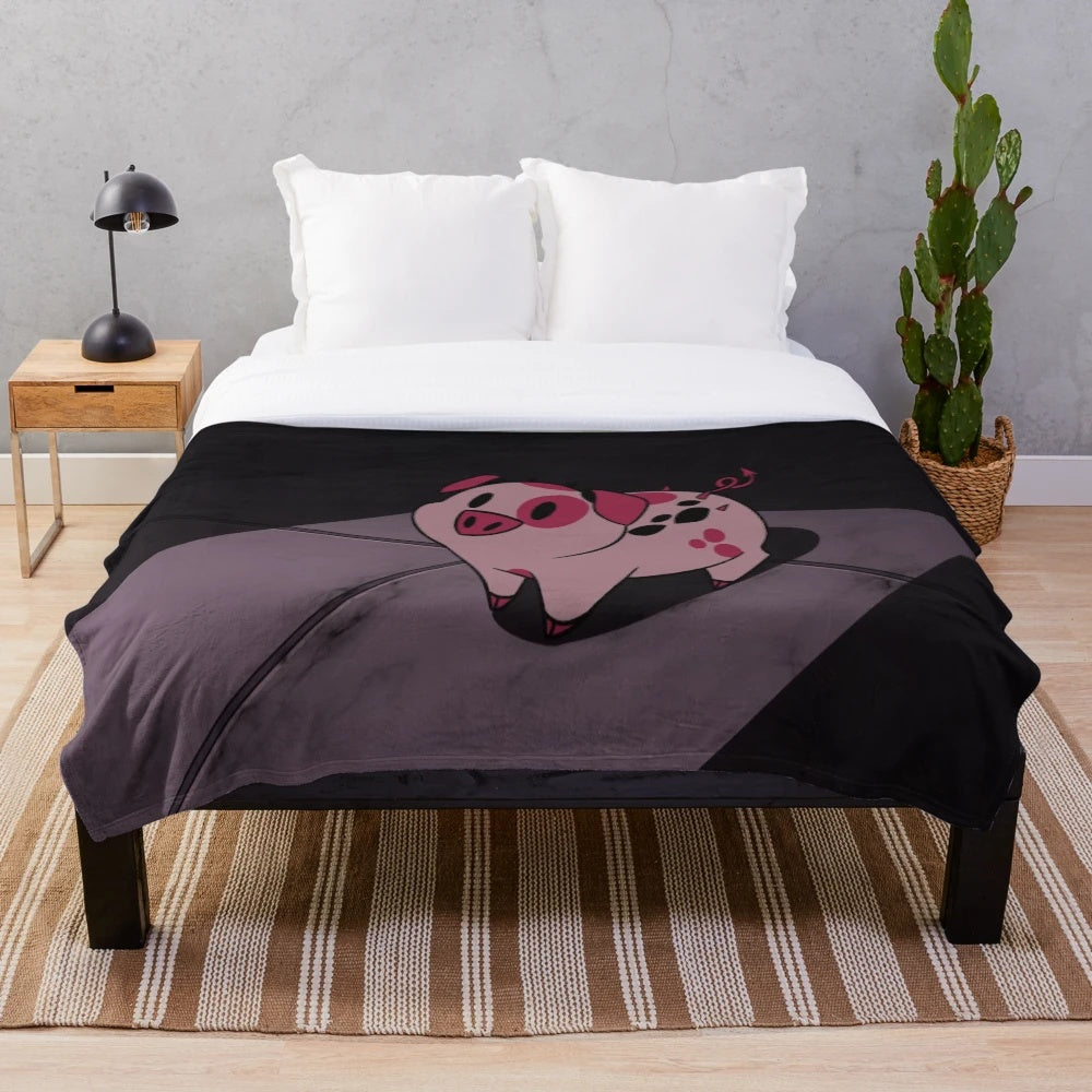 Hazbin Hotel Fat Nuggets plush blanket