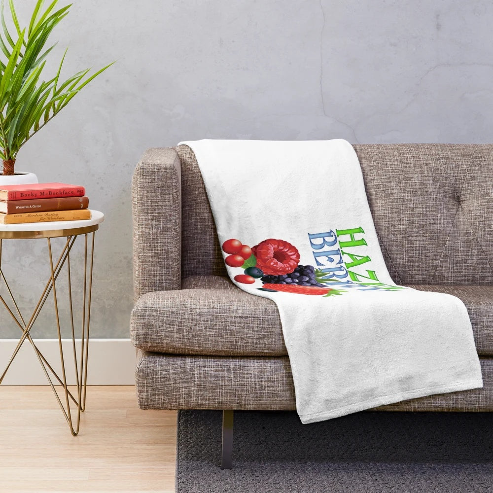 Hazel Berry Plush Blanket