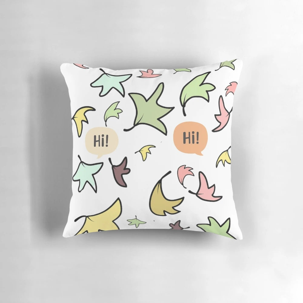 Heartstopper-themed autumn leaves decorative throw pillow