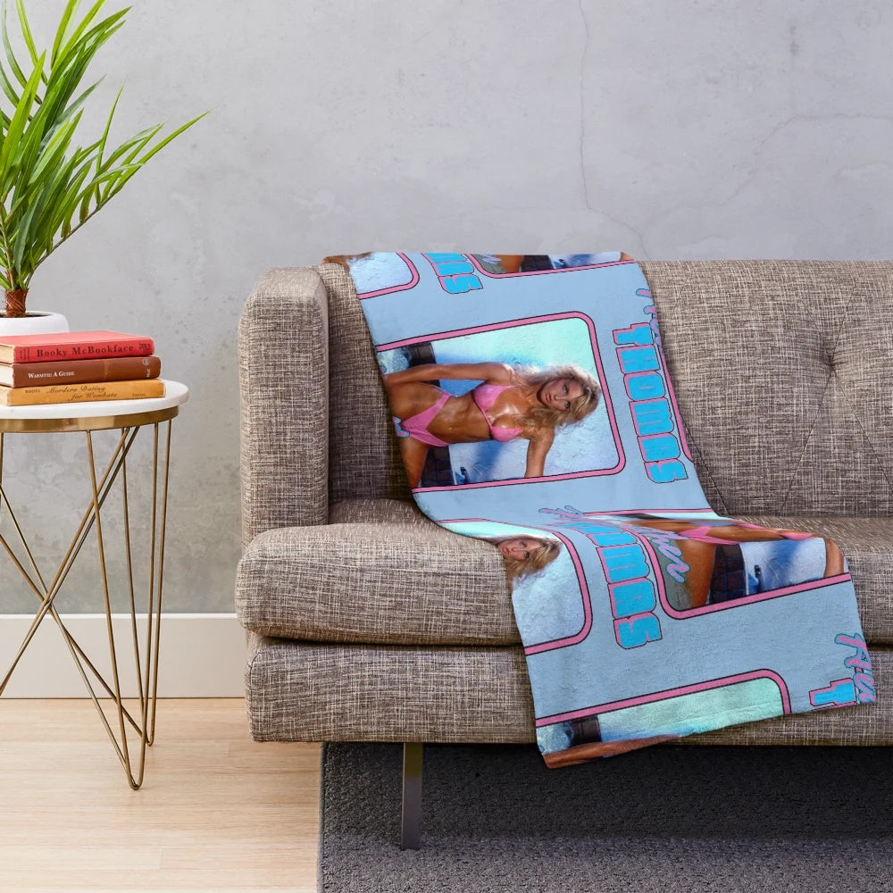 Heather Thomas Inspired Plush Blanket - Tribute to The Fall Guy Stunt Performer