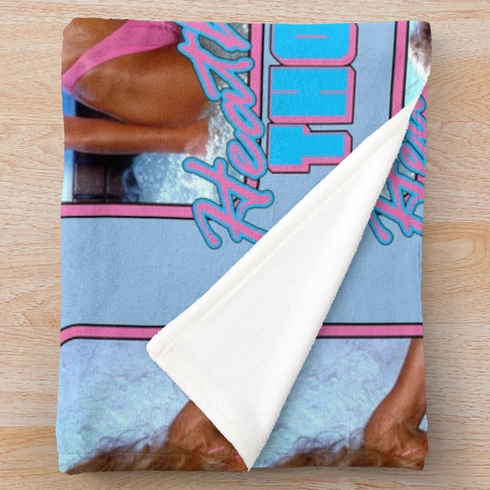 Heather Thomas Inspired Plush Blanket - Tribute to The Fall Guy Stunt Performer