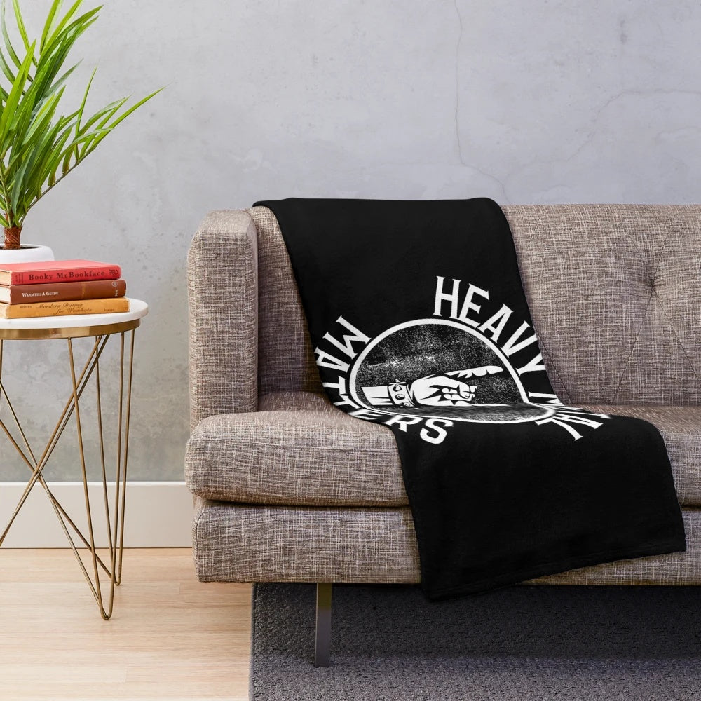 Plush Heavy Metal Inspired Blanket for Music Lovers