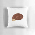 Soft, plush hedgehog-shaped pillow in a natural woodland design for nature-inspired home accents