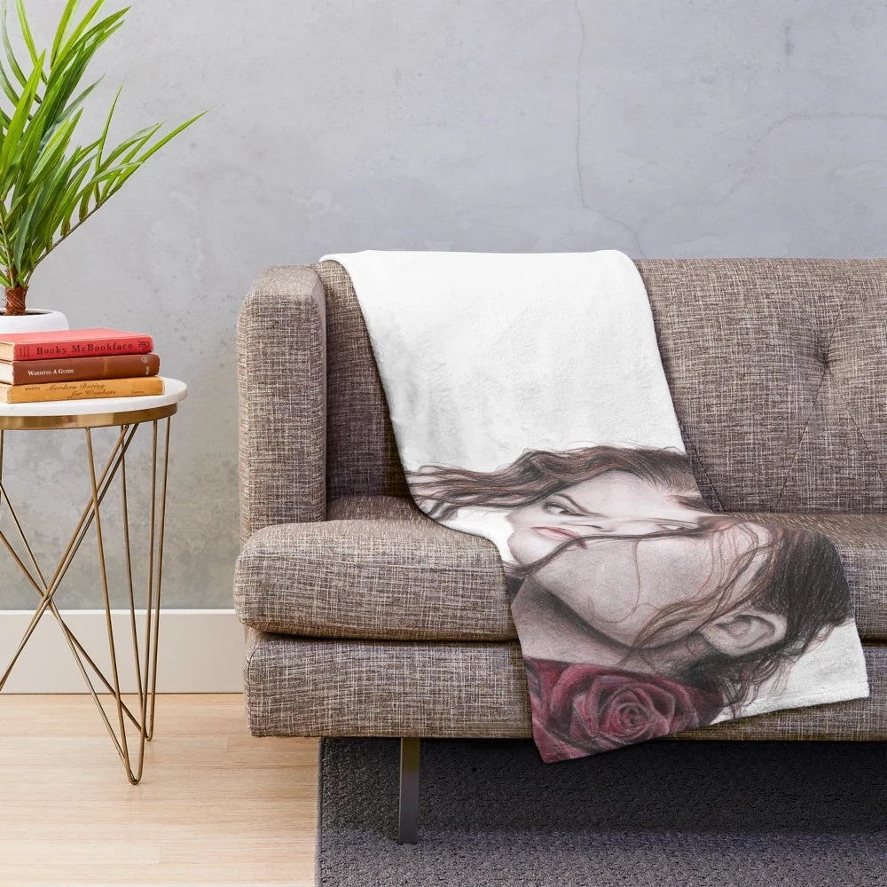 Helena Bonham Carter inspired plush blanket