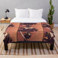 Hellboy plush blanket featuring the iconic supernatural hero