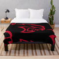 Hellcat plush blanket for cozy and soft home decor