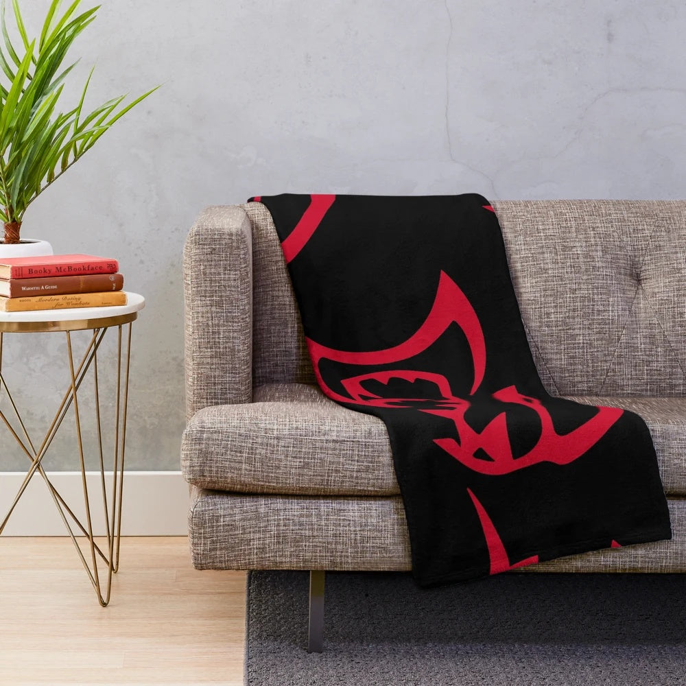 Hellcat plush blanket for cozy and soft home decor