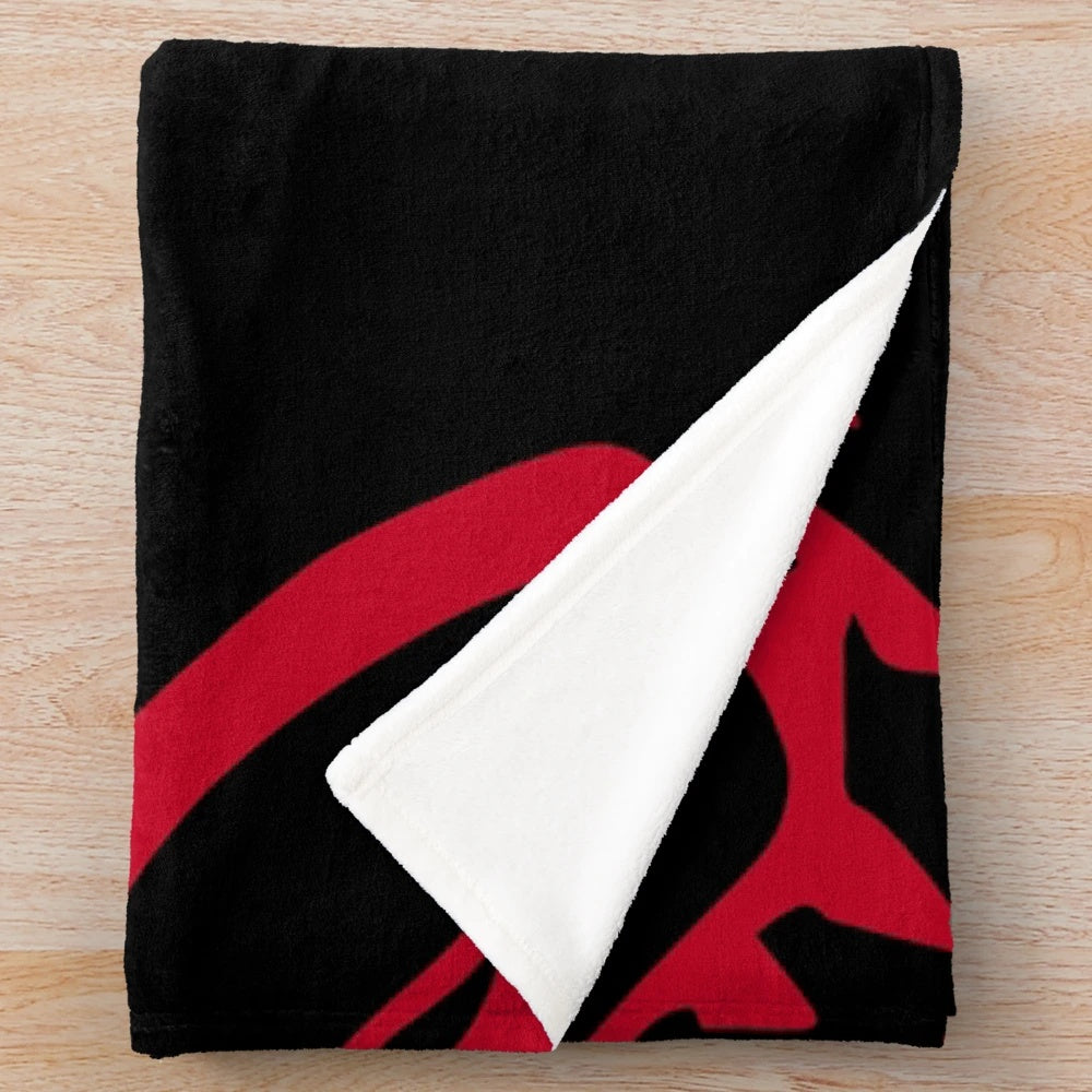 Hellcat plush blanket for cozy and soft home decor