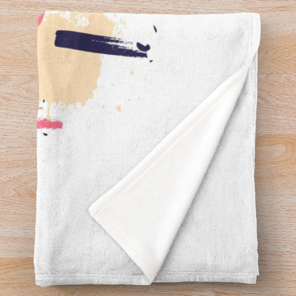 Soft, plush blanket featuring the iconic detective Hercule Poirot from Agatha Christie's mystery novels