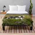 Herdwick sheep in a scenic Lake District landscape on a soft, plush blanket