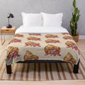 Soft and cuddly hermit crab plush blanket for cozy coastal-themed home decor