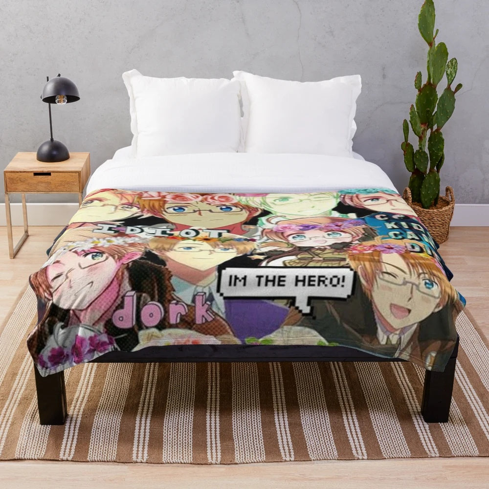 Soft and Cozy Hetalia-Inspired America Plush Blanket