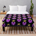 Cozy hex-a-gone plush blanket featuring a soft and comfortable design inspired by the popular game Fall Guys.